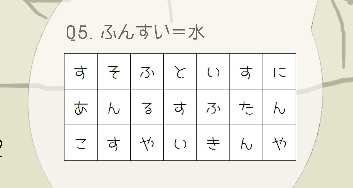 謎解きサンプル 謎解き脱出チャレンジ